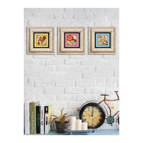 Oscar Stone Decor 3CDD-20-002 3'lü Çerçeveli Taş Duvar Panosu