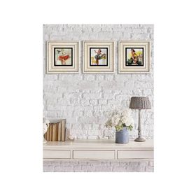 Oscar Stone Decor 3CDD-30-011 3'lü Çerçeveli Taş Duvar Panosu
