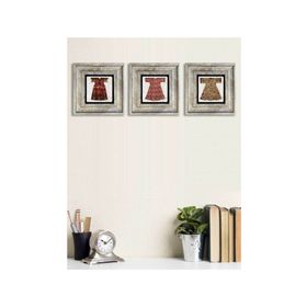 Oscar Stone Decor 3CDD-40-001 3'lü Çerçeveli Taş Duvar Panosu