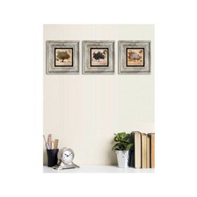 Oscar Stone Decor 3CDD-40-002 3'lü Çerçeveli Taş Duvar Panosu