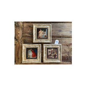Oscar Stone Decor 3CDD-40-004 3'lü Çerçeveli Taş Duvar Panosu
