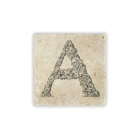 Oscar Stone Decor A Harfi Doğaltaş Bardak Altlığı