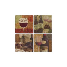 Oscar Stone Decor BA011 Pinotnoir Taş Bardak Altlığı