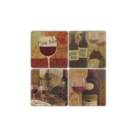 Oscar Stone Decor BA011 Pinotnoir Taş Bardak Altlığı