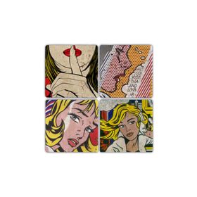 Oscar Stone Decor BA064 Popart Taş Bardak Altlığı