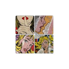 Oscar Stone Decor BA064 Popart Taş Bardak Altlığı