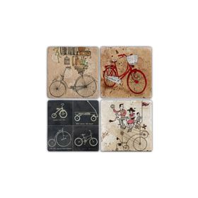 Oscar Stone Decor BA076 Mr.Cycle Taş Bardak Altlığı