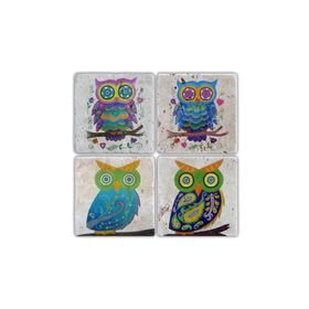 Oscar Stone Decor BA077 Mr.Bird Taş Bardak Altlığı