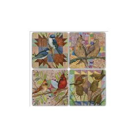 Oscar Stone Decor BA184 Patchbird Taş Bardak Altlığı