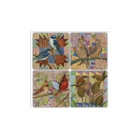Oscar Stone Decor BA184 Patchbird Taş Bardak Altlığı