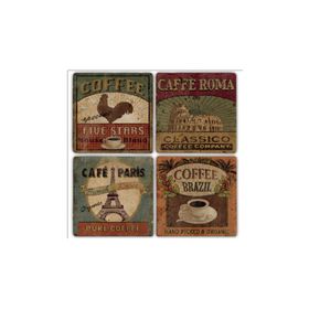 Oscar Stone Decor BA187 Pure Coffee Taş Bardak Altlığı