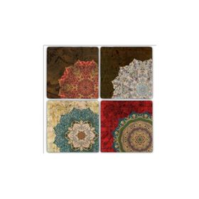 Oscar Stone Decor BA200 Nakkaş Taş Bardak Altlığı