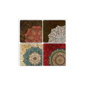 Oscar Stone Decor BA200 Nakkaş Taş Bardak Altlığı