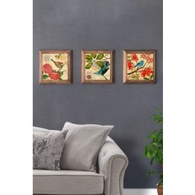 OSCAR STONE DECOR ÇERÇEVELİ DOĞALTAŞ TABLO - BIRD 3