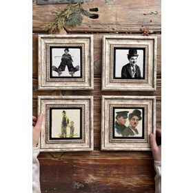 OSCAR STONE DECOR ÇERÇEVELİ DOĞALTAŞ TABLO- CHARLIE CHAPLIN