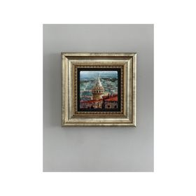 OSCAR STONE DECOR ÇERÇEVELİ DOĞALTAŞ TABLO - GALATA KULESİ
