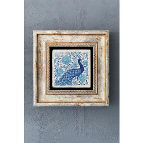 OSCAR STONE DECOR ÇERÇEVELİ DOĞALTAŞ TABLO - TAVUS