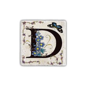 Oscar Stone Decor D Harfi Doğaltaş Bardak Altlığı