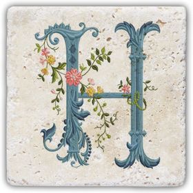 Oscar Stone Decor H1 Harfi Doğaltaş Bardak Altlığı
