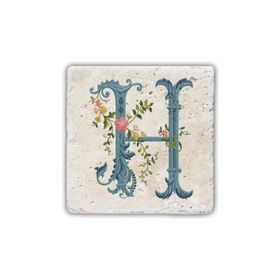 Oscar Stone Decor H4 Harfi Doğaltaş Bardak Altlığı