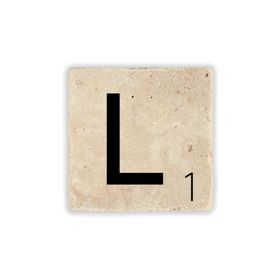 Oscar Stone Decor L Harfi Doğaltaş Bardak Altlığı