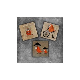 Oscar Stone Decor MG-030 3'lü Doğal Taş Magnet