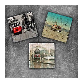 Oscar Stone Decor MG-073 3'lü Doğal Taş Magnet