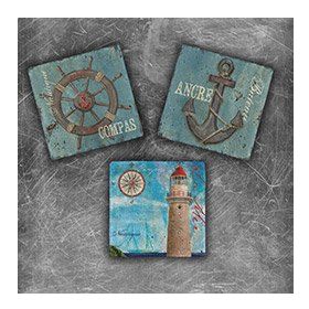 Oscar Stone Decor MG-119 3'lü Doğal Taş Magnet
