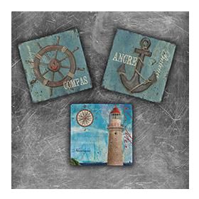 Oscar Stone Decor MG-119 3'lü Doğal Taş Magnet