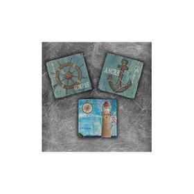 Oscar Stone Decor MG-119 3'lü Doğal Taş Magnet