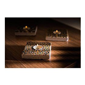 Oscar Stone Decor ML-009 Doğal Taş Mumluk