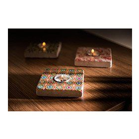 Oscar Stone Decor ML-026 Doğal Taş Mumluk