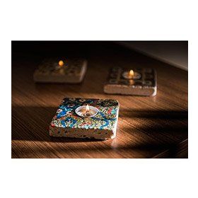Oscar Stone Decor ML-029 Doğal Taş Mumluk