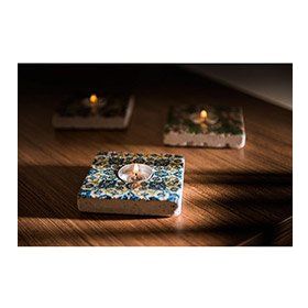 Oscar Stone Decor ML-033 Doğal Taş Mumluk