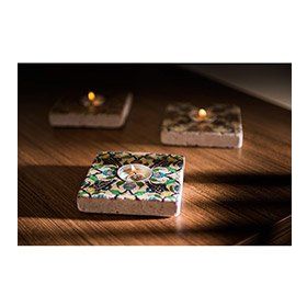 Oscar Stone Decor ML-056 Doğal Taş Mumluk