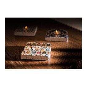 Oscar Stone Decor ML-057 Doğal Taş Mumluk