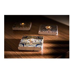 Oscar Stone Decor ML-065 Doğal Taş Mumluk