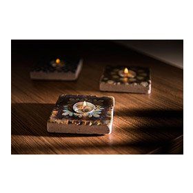 Oscar Stone Decor ML-075 Doğal Taş Mumluk