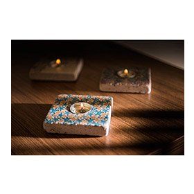 Oscar Stone Decor ML-092 Doğal Taş Mumluk