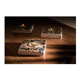 Oscar Stone Decor ML-097 Doğal Taş Mumluk