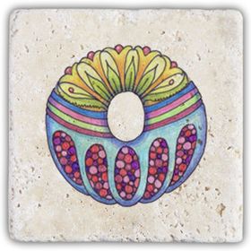 Oscar Stone Decor O Harfi Doğaltaş Bardak Altlığı