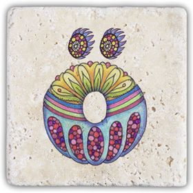 Oscar Stone Decor O Harfi Doğaltaş Bardak Altlığı