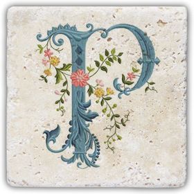 Oscar Stone Decor P Harfi Doğaltaş Bardak Altlığı