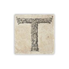 Oscar Stone Decor T1 Harfi Doğaltaş Bardak Altlığı