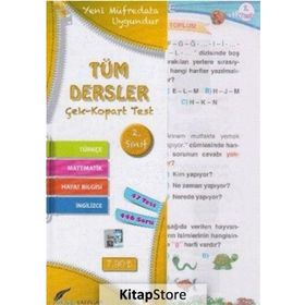 Oscar Yayınları 2. Sınıf Tüm Dersler Çek Kopart Yaprak Test
