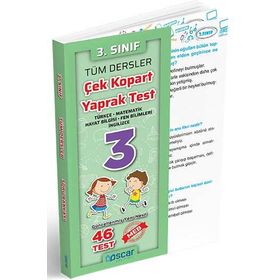 Oscar Yayınları 3. Sınıf Tüm Dersler Çek Kopart Yaprak Test