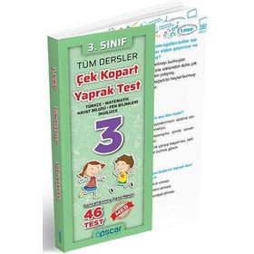 Oscar Yayınları 3. Sınıf Tüm Dersler Çek Kopart Yaprak Test