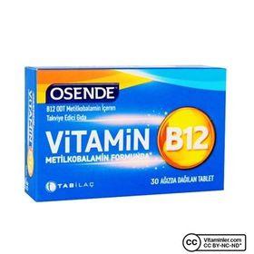 Osende Vitamin B12 Metilkobalamin 30 Tablet