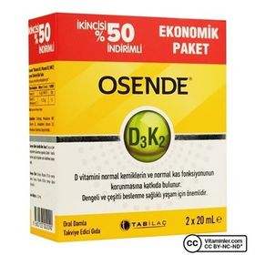 Osende Vitamin D3 K2 2x20 ml Damla