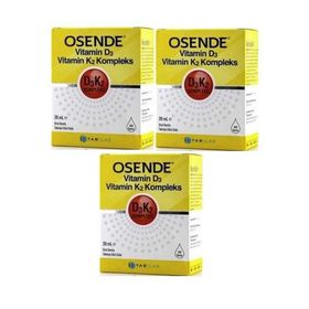 Osende Vitamin D3 K2 Kompleks 3x20 ml Damla
